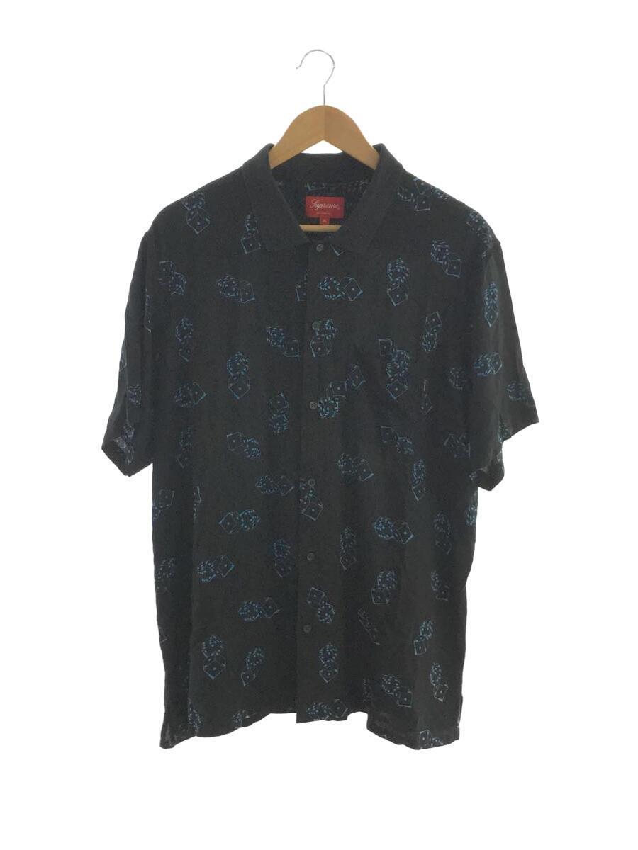 Supreme◆19SS/Dice Rayon S/S Shirt/ポロシャツ/XL/レーヨン/BLK