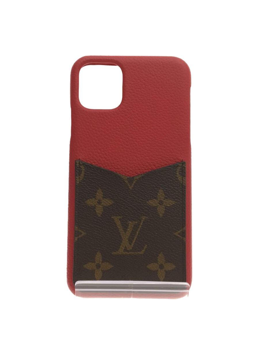 LOUIS VUITTON◇iPhone11 Pro MAX/バンパー/スマホケース/PVC/RED