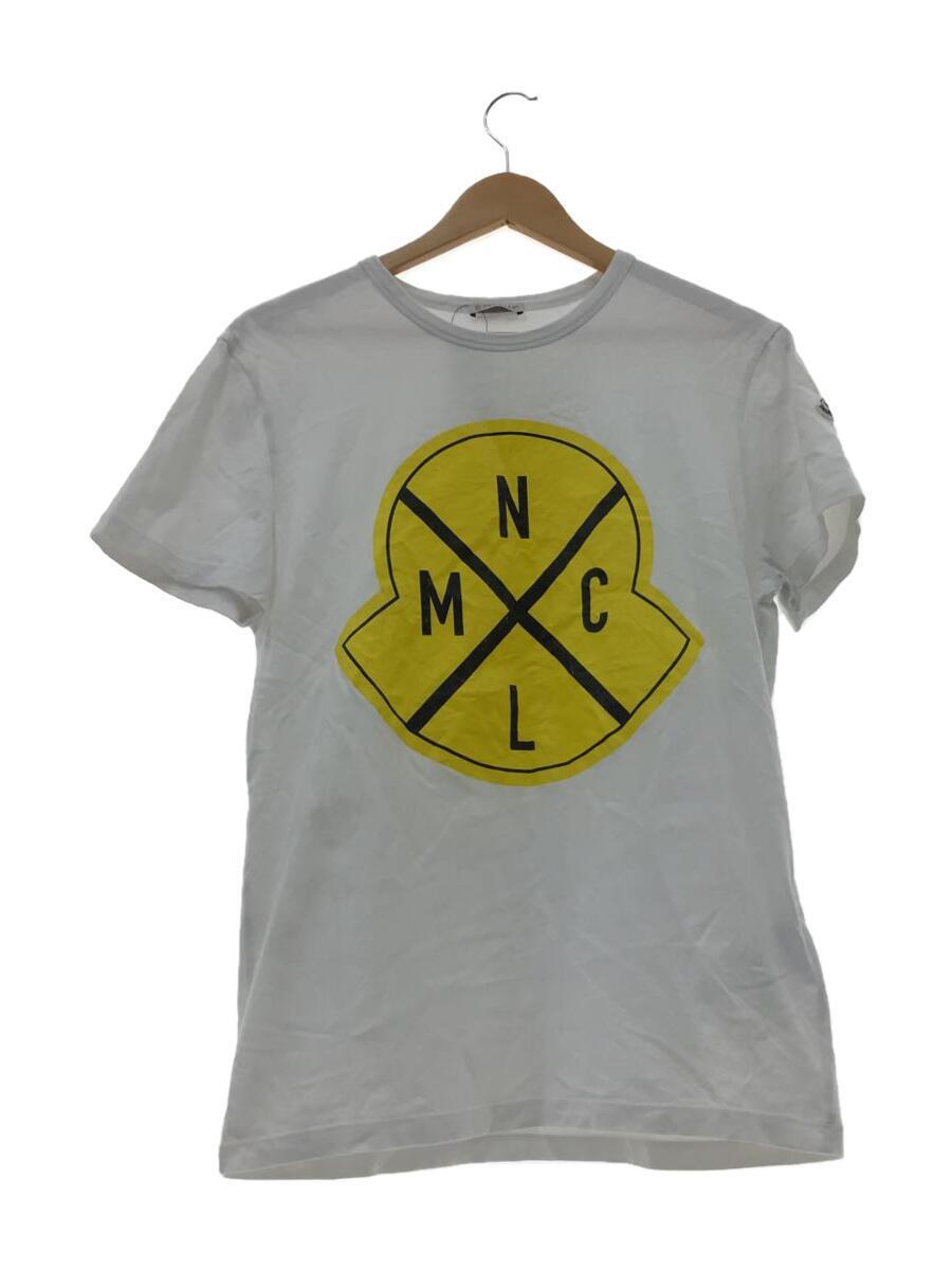 定番の冬ギフト MONCLER◇Tシャツ/M/コットン/WHT/F10918C73620 その他