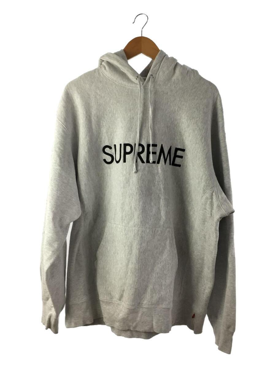 最安値 Supreme◇Capital Hooded Sweatshirt/パーカー/XL/コットン/GRY