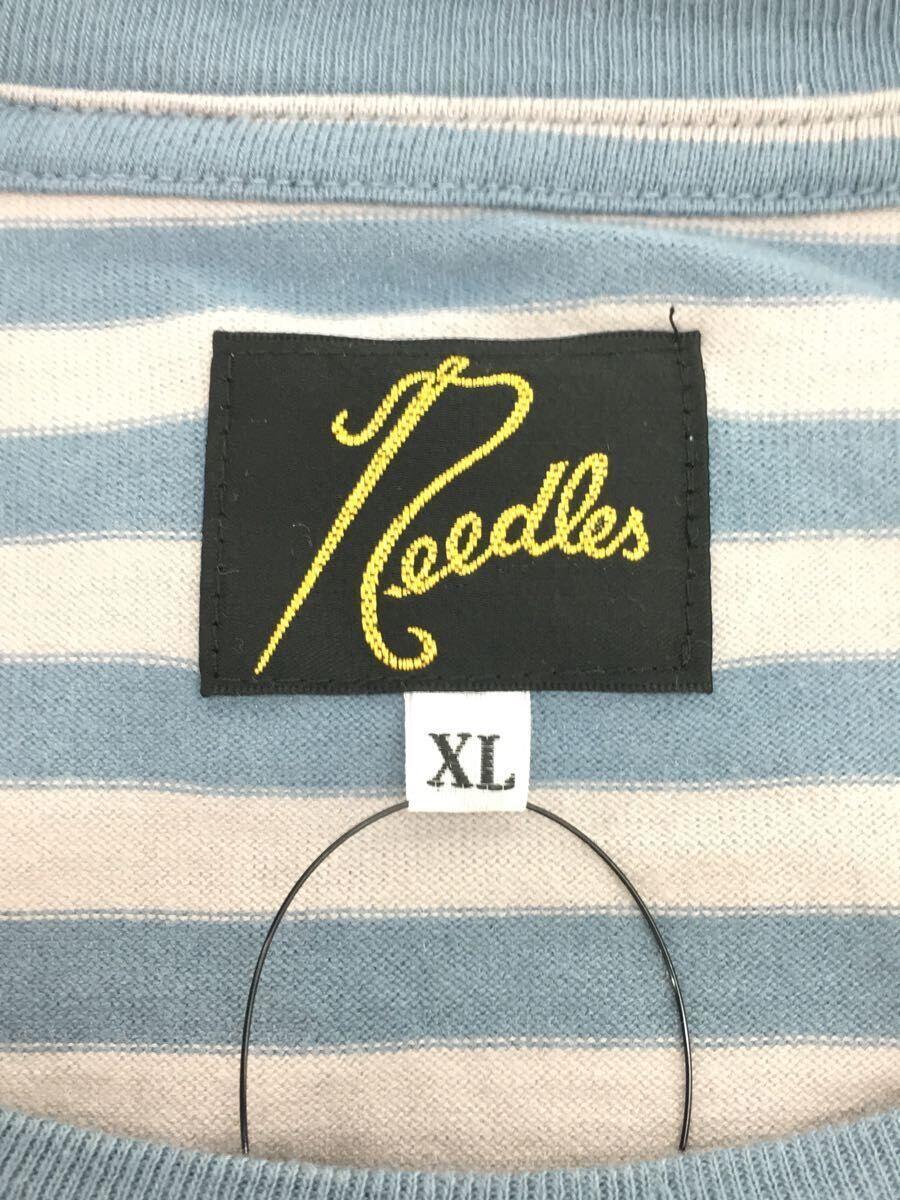 Needles◆S/S Crew Neck Tee-Cotton Stripe Jersey/Tシャツ/XL/ボーダー/MR313_画像3