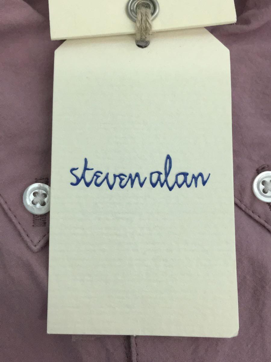 Steven Alan◆半袖シャツ/S/コットン/PNK_画像5