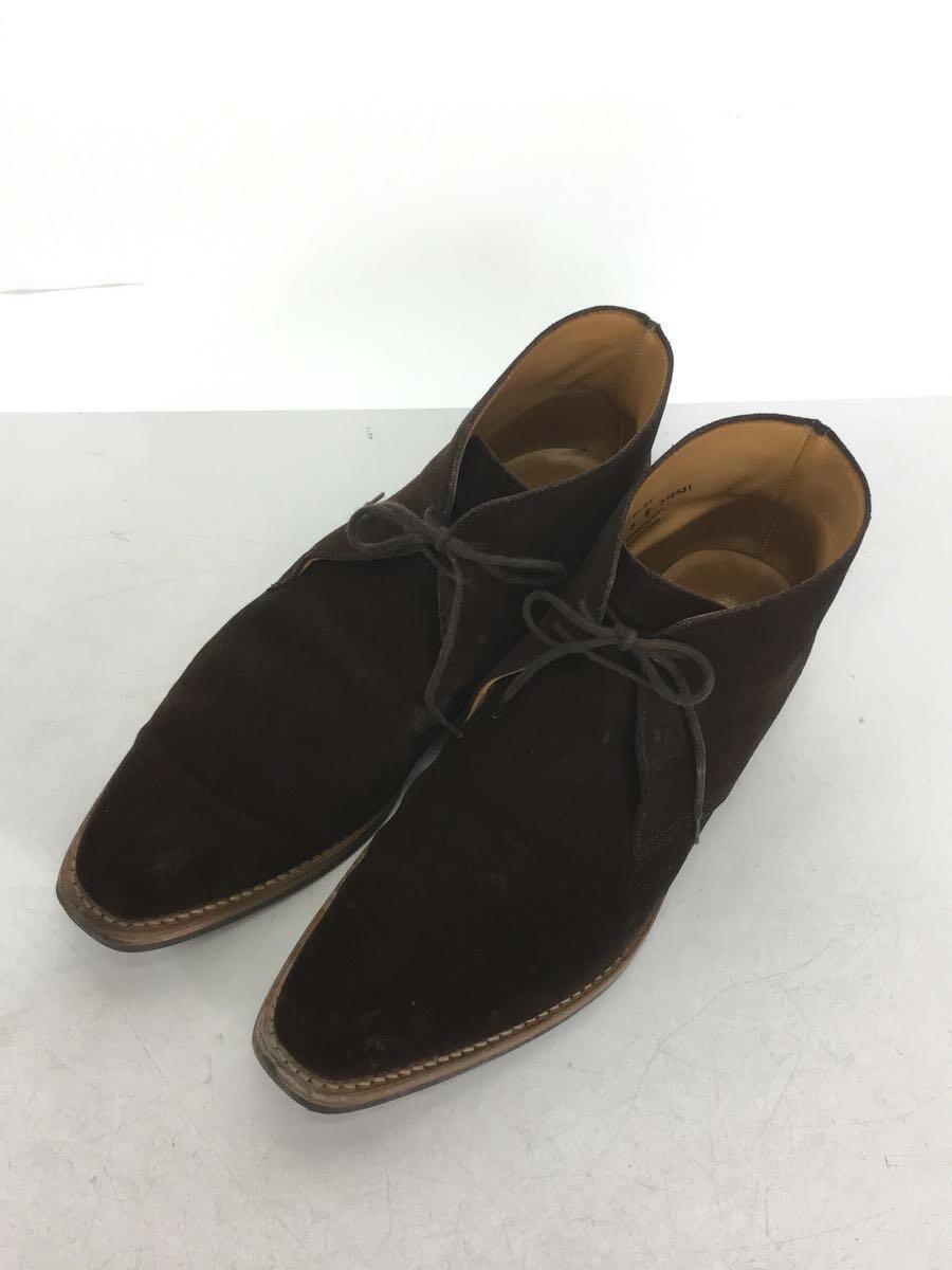 CROCKETT&JONES◆TETBURY/チャッカブーツ/UK8/BRW/スウェード/5072_画像2