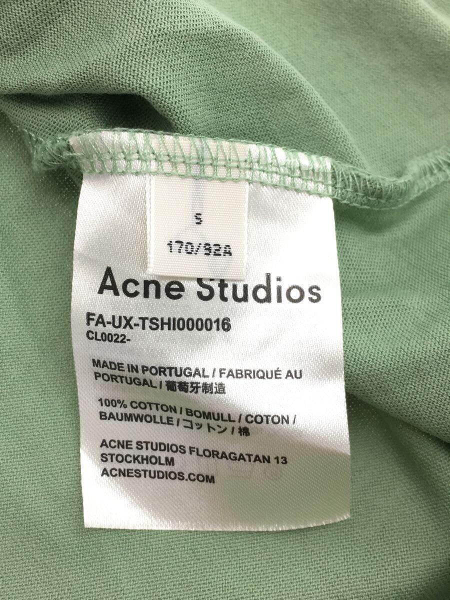 Acne Studios(Acne)◆クルーネックTシャツ/フェイスパッチ/ファーングリーン/S/コットン/GRN/FA-UX-TUHI000016_画像4