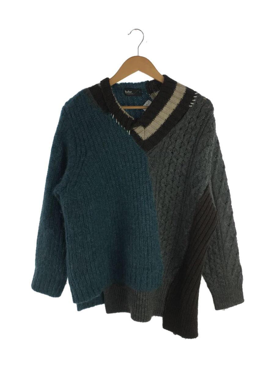 超目玉枠】 WOOL kolor◇20AW/VOLUME KID KNIT/1/ウール/グリーン