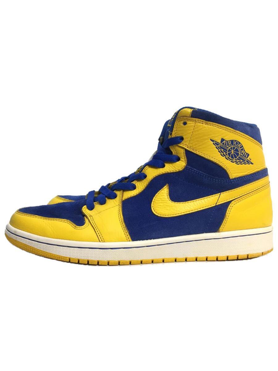 NIKE◆AIR JORDAN 1 RETRO HIGH OG/エアジョーダン1レトロハイ/イエロー/29cm/YLW_画像1