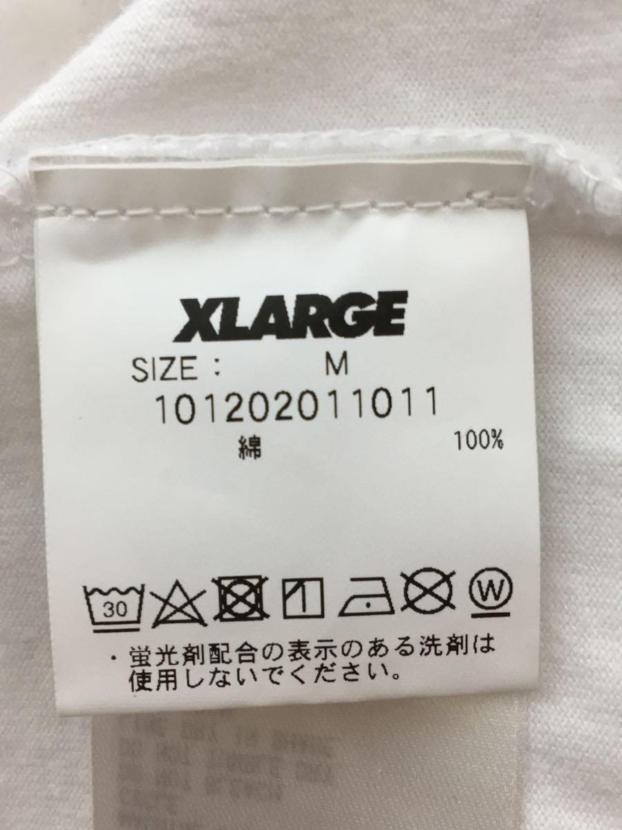 X-LARGE◆長袖Tシャツ/M/コットン/WHT/101202011011_画像4