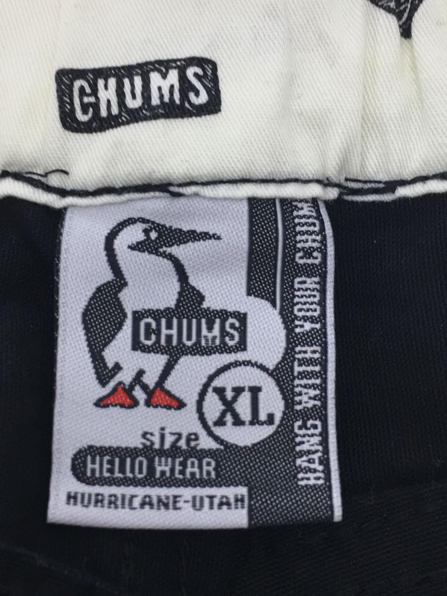 CHUMS◆ショートパンツ/XL/コットン/BLK/CH03-1180_画像4