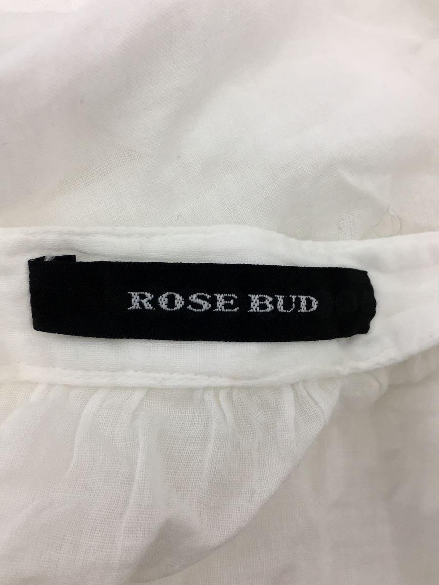 ROSE BUD◆長袖ブラウス/FREE/コットン/WHT/836007-012-10_画像3