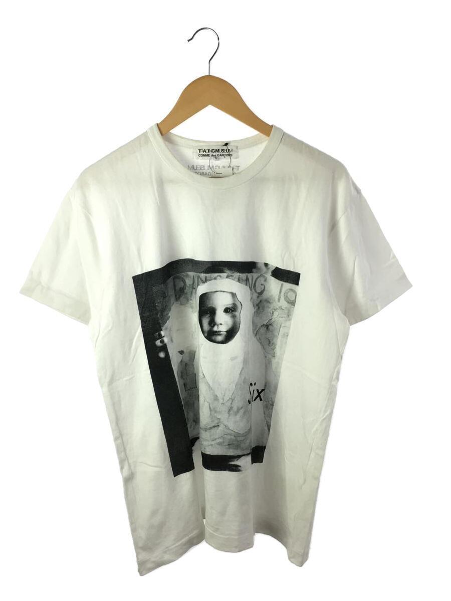 COMME des GARCONS◆TRADING MUSEUM/SIX/AD2020/Tシャツ/XL/コットン/WHT/プリント/OZ-T09