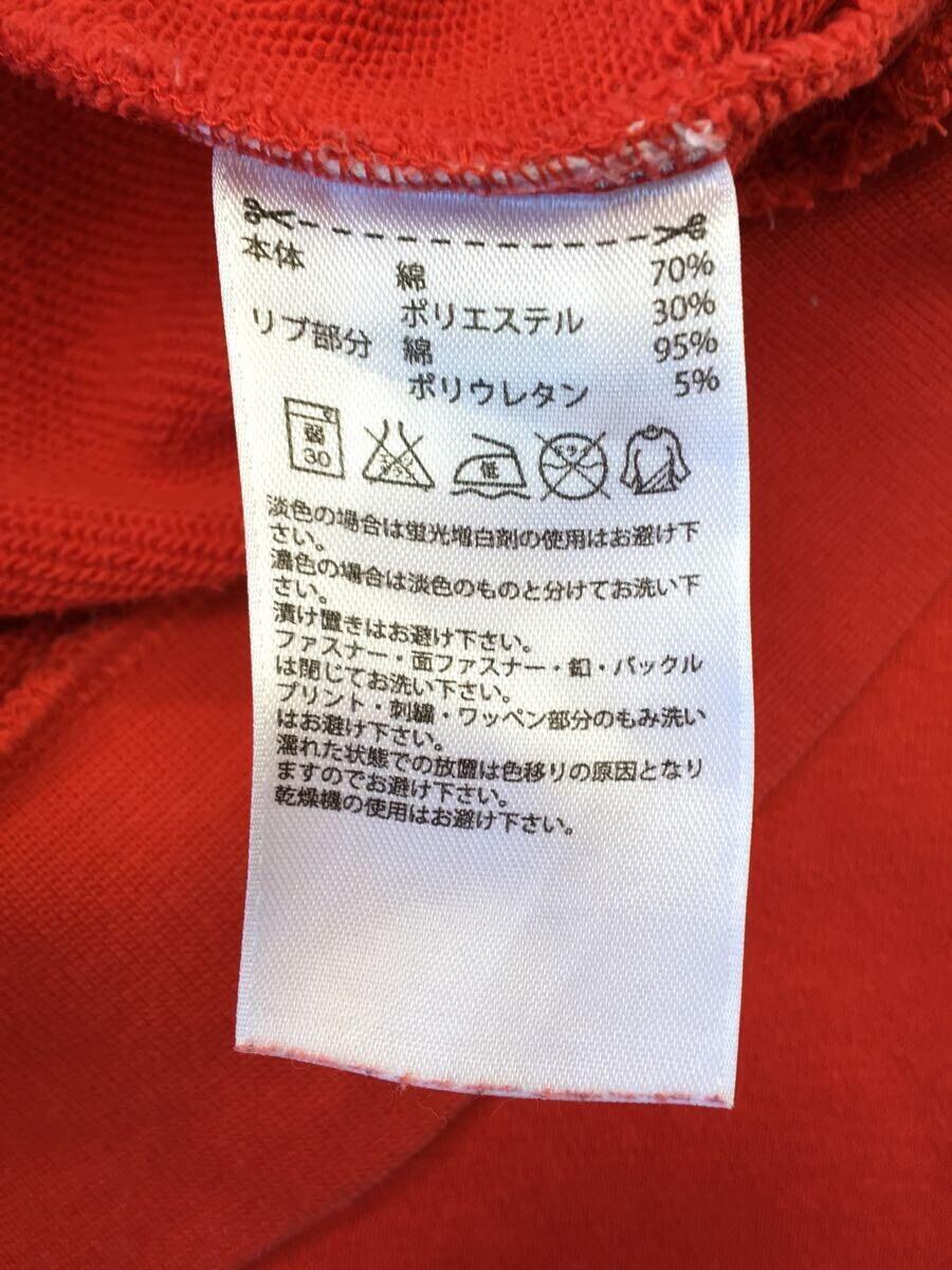 adidas◆パーカー/O/コットン/RED/S92380_画像4