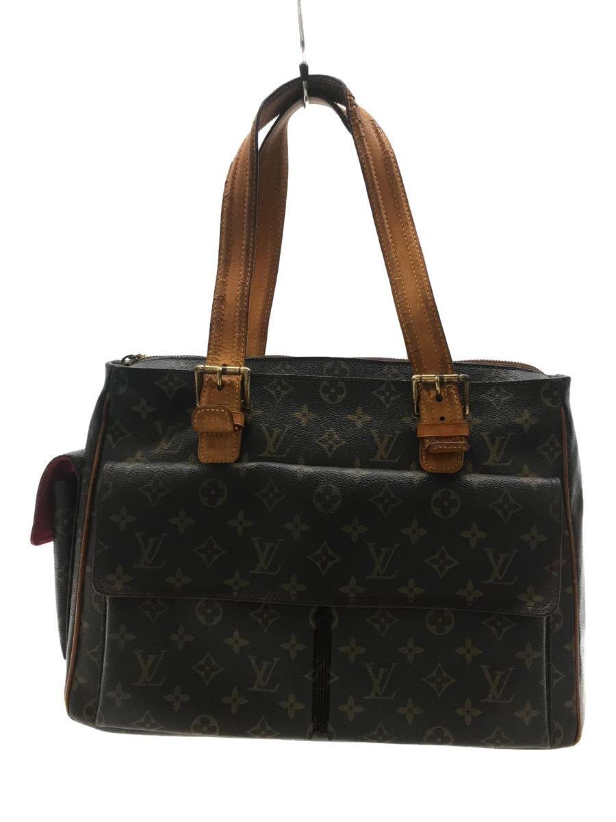 LOUIS VUITTON◇ミュルティ・プリシテ_モノグラム_BRW/PVC/BRW-