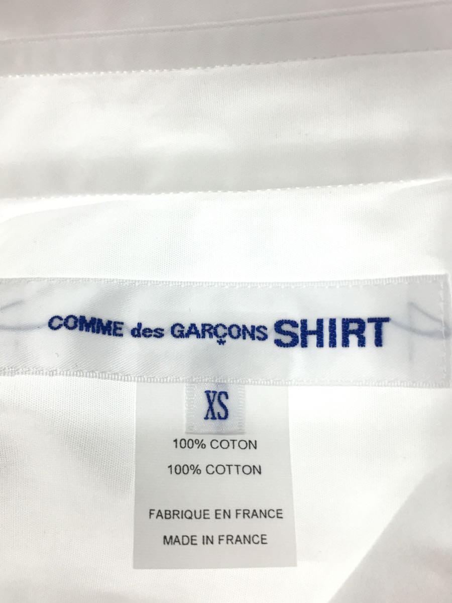 COMME des GARCONS SHIRT◆半袖シャツ/XS/コットン/WHT/無地/FZ-B021_画像3