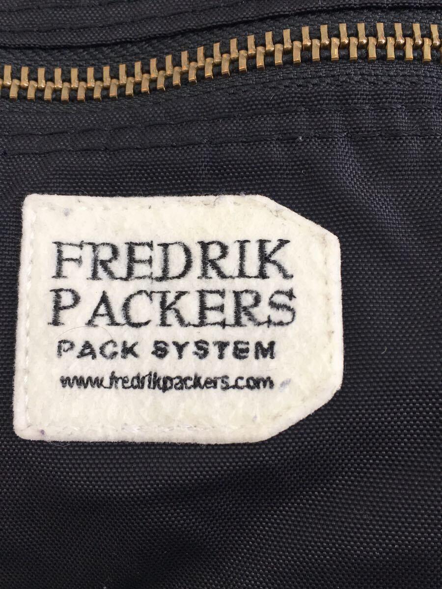 FREDRIK PACKERS◆ショルダーバッグ/ナイロン/BLK/無地_画像5