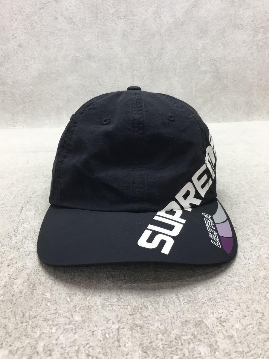 Supreme◆21AW/ultra 6 panel/キャップ/FREE/ナイロン/ブラック/プリント/メンズ