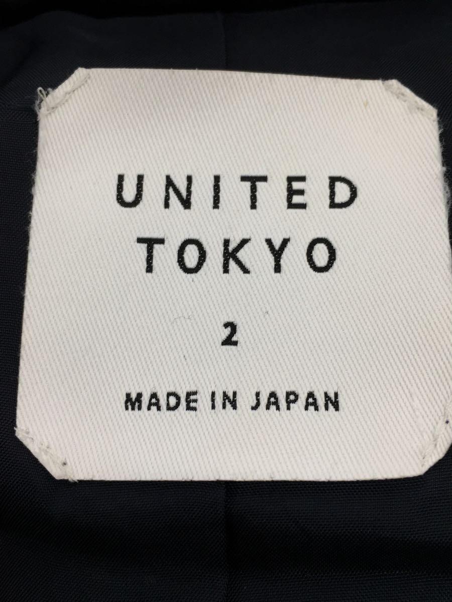 UNITED TOKYO◆ダウンジャケット/2/ポリエステル/NVY/407455003_画像3