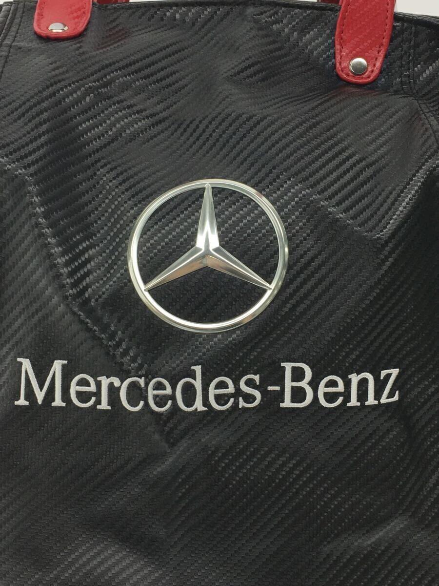 Mercedes-Bentz◆ボストンバッグ/レザー/BLK/無地_画像5