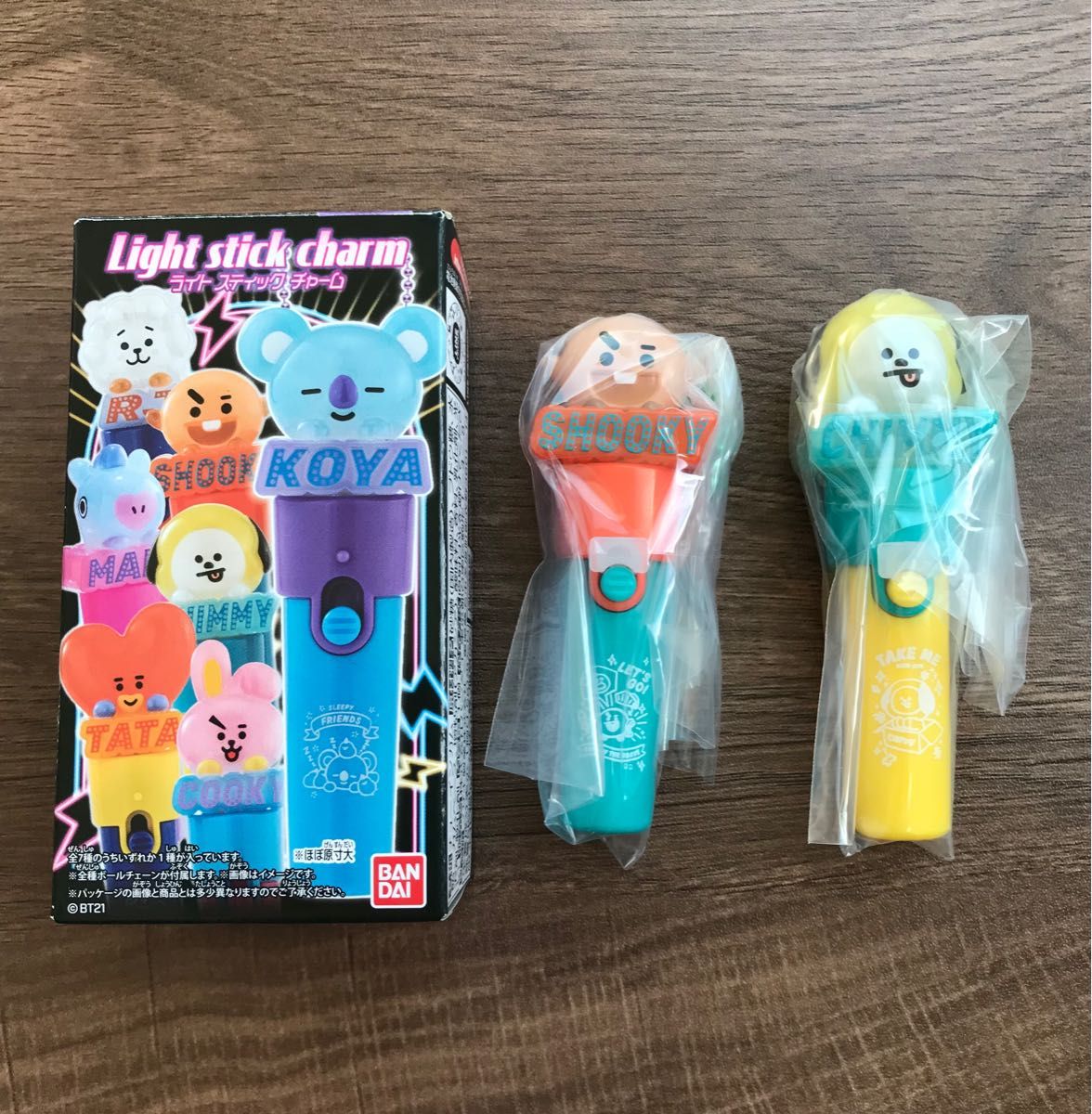 BT21 ライトスティックチャーム SHOOKY CHIMMY 2個セット 新品未使用