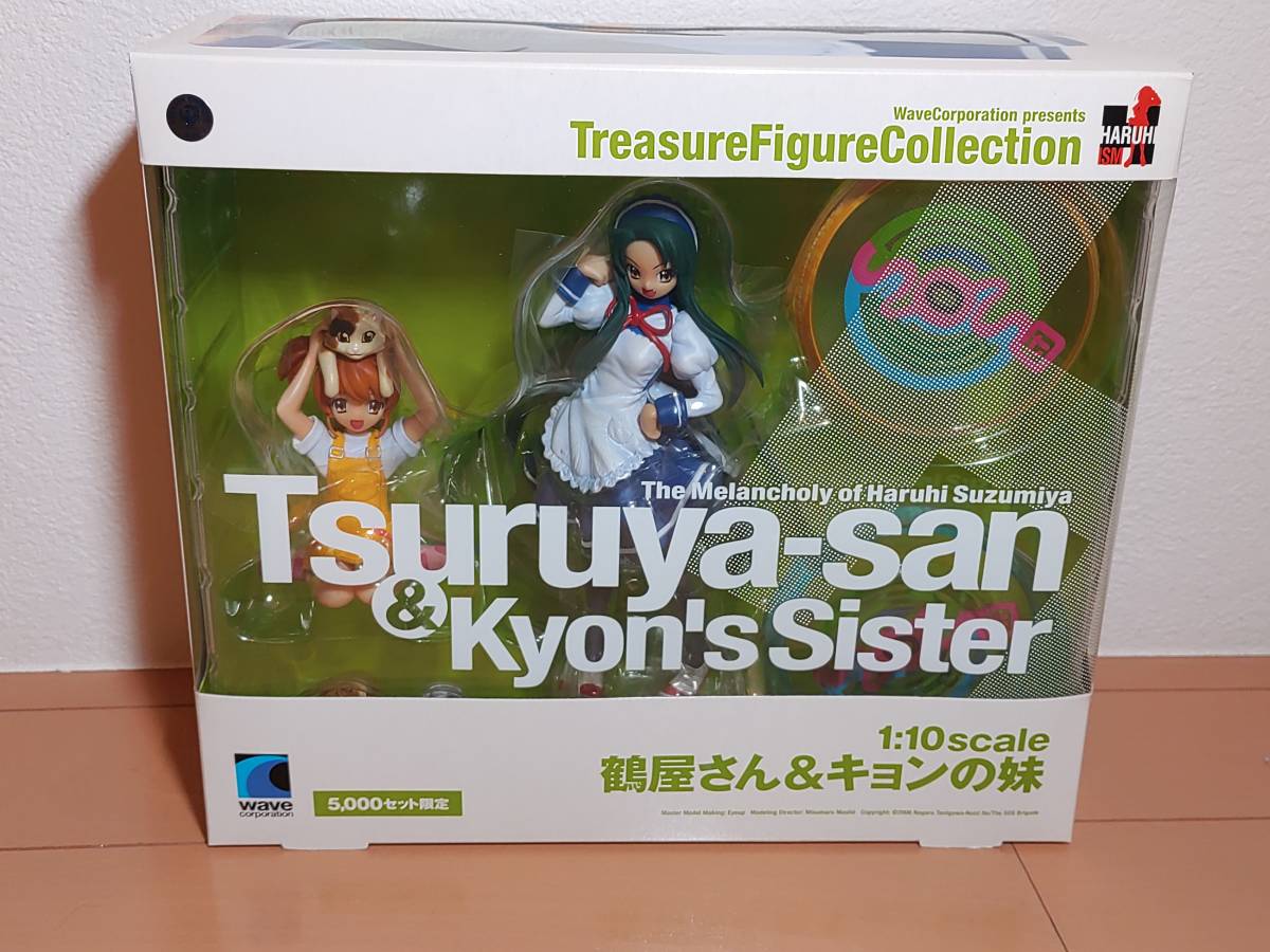 **[ complete unopened ] Suzumiya Haruhi no Yuutsu Tsuruya san &kyon. sister set (1/10 scale PVC has painted final product ) limitation 5000 set **
