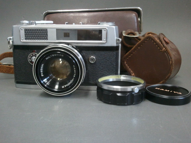 ☆【写真・カメラ】YASHICA ヤシカ ミニマチックS/MAMIYA マミヤ カメラ レンズ 1:2/48mm COPAL-SVK/インテリア・ディスプレイ☆