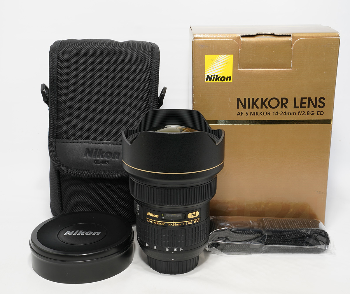 世界的に有名な NIKKOR AF-S ニコン 動作保証 美品 即決 14-24mm 箱