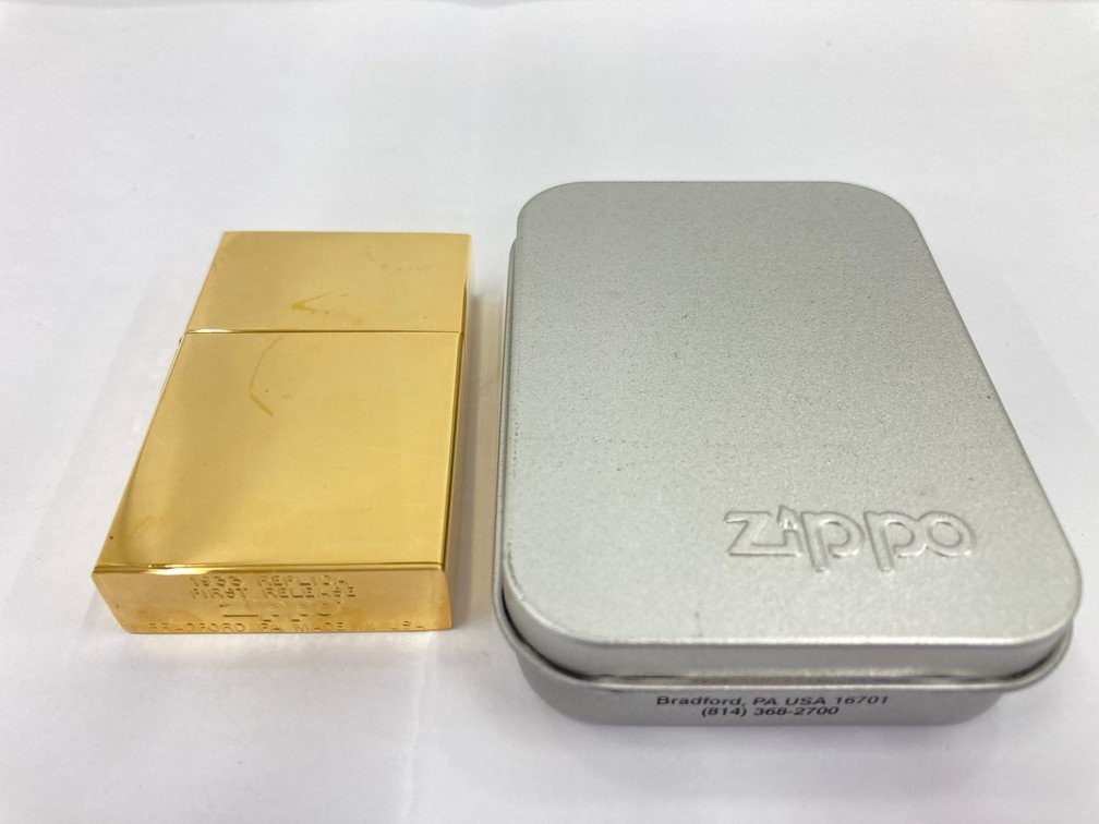BHAF4002] Zippo -ZIPPO lighter 1933 REPLICA FIRST RELEASE Gold in