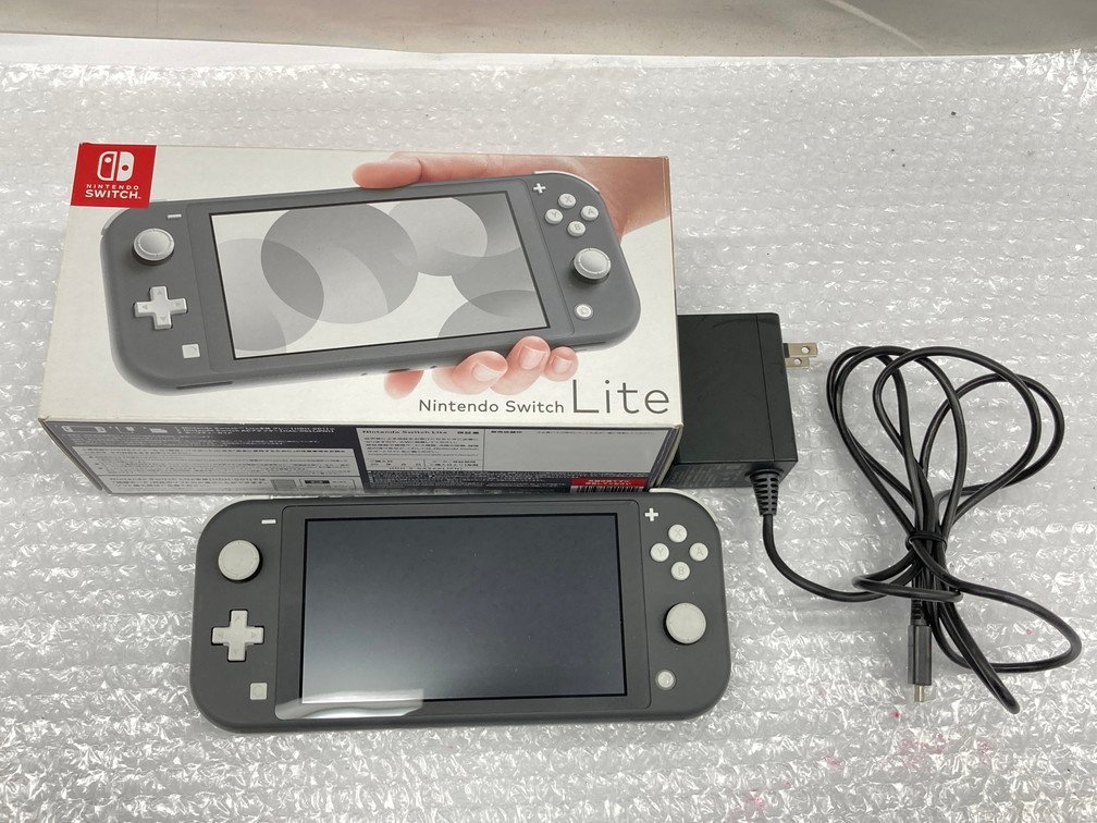 Nintendo Switch Lite 本体 HDH-001 グレー HDH-S-GAZAA 初期化済 箱付【BHAY7088】