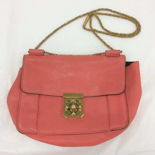 Yahoo!オークション - 【BHAM7018】Chloe クロエ エルシー チェーン...