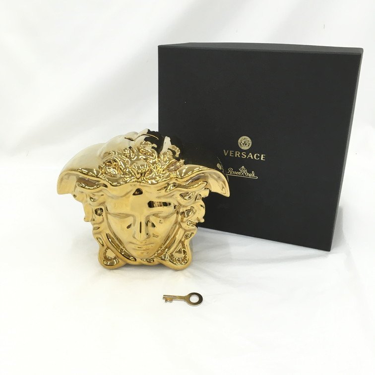 Yahoo!オークション - VERSACE ヴェルサーチ 貯金箱 ゴールド 顔 Yahoo!オークション - VERSACE ヴェルサーチ 貯金箱 ゴールド 顔