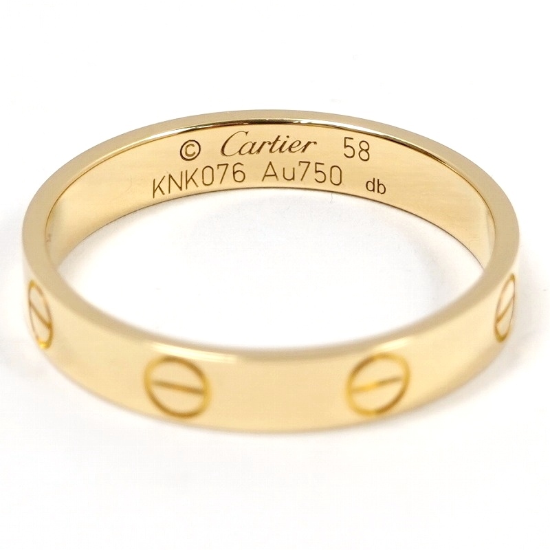 最上の品質な カルティエ Cartier ミニラブリング 中古美品 #58(約
