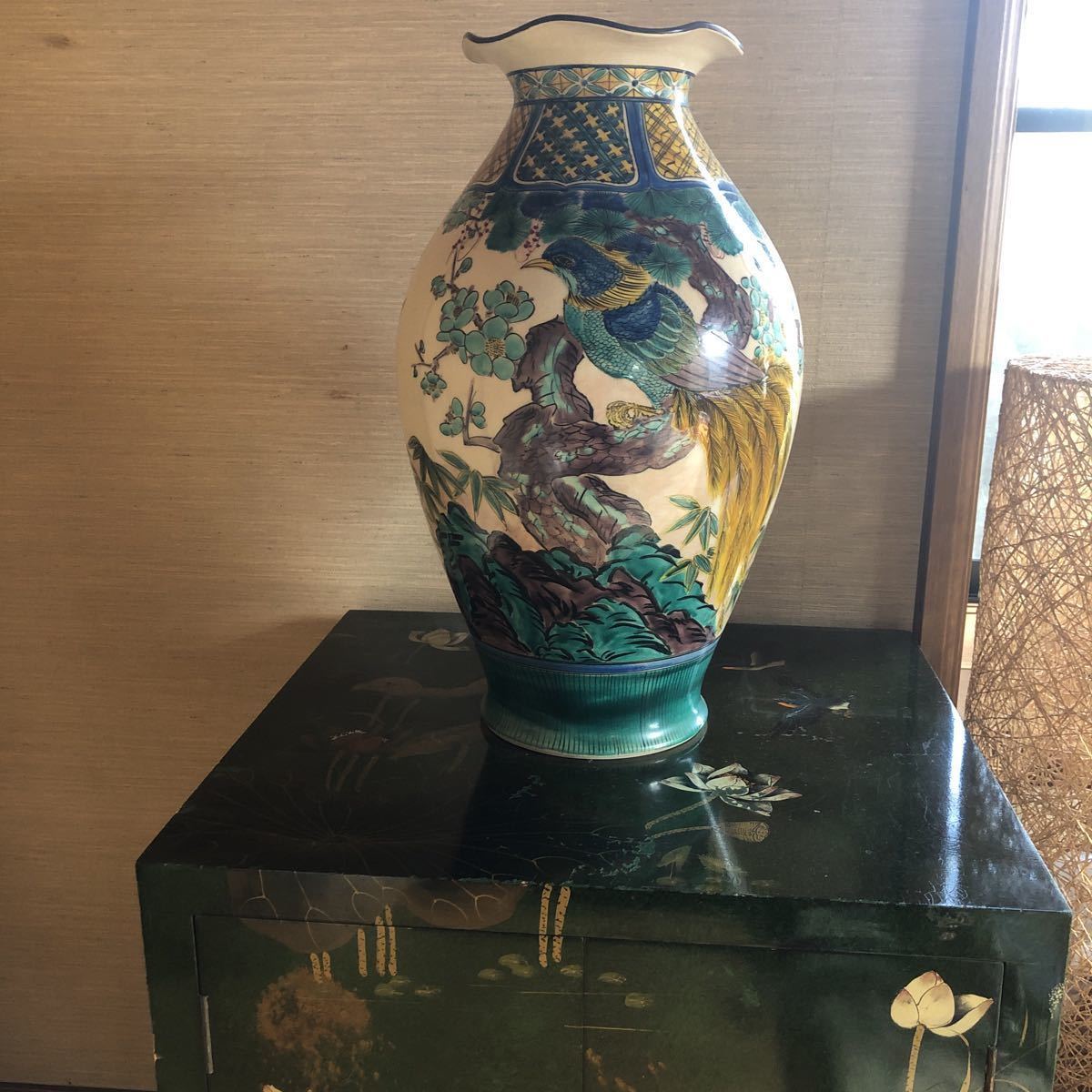 九谷焼　壺　花器 