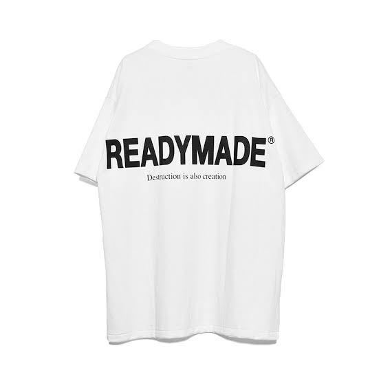 READYMADE SS T-SHIRT SMILE/WHITE(RE-CO-WH-00-00-244) 【Size M 】TシャツトートバッグTee