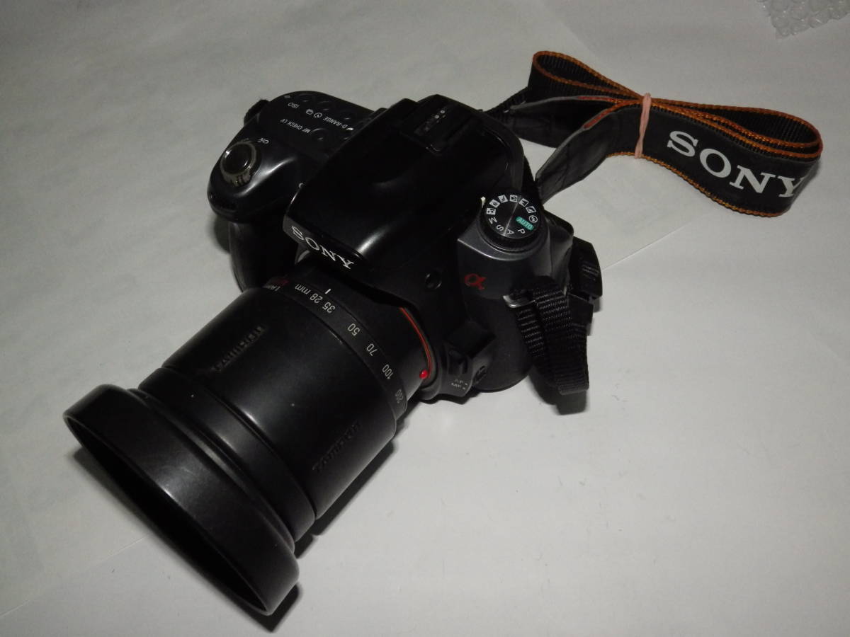 ■中古美品 デジタル一眼レフ ソニーα550 黒◆SONY DSLR-A550◆タムロン28-200mm◆スマートテレコン◆動作確認済■