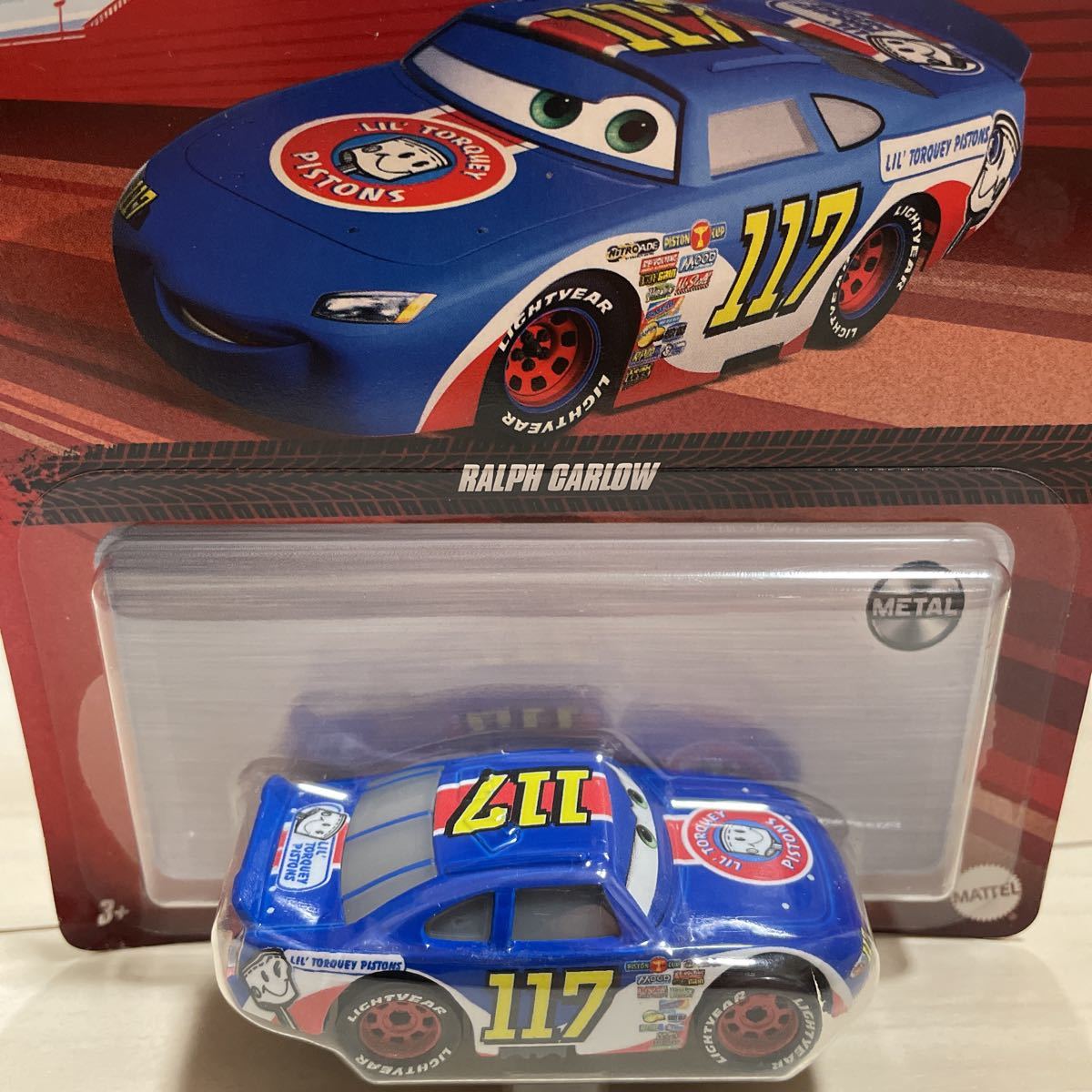 マテル カーズ LIL TORQUE PISTONS 117 RALPH CARLOW ラルフ カーロー MATTEL CARS ミニカー キャラクターカー_画像3