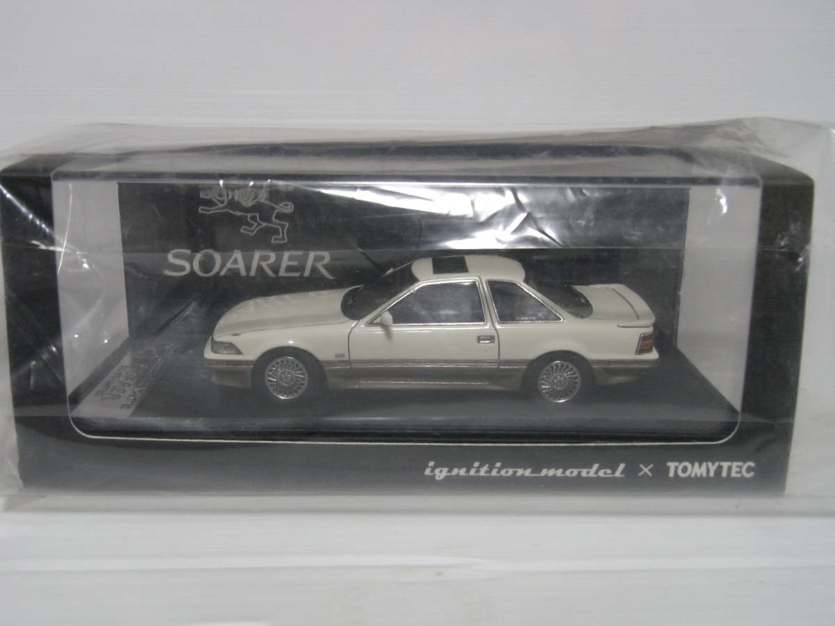 イグニッションモデル×トミーテック 1/43 Toyota Soarer 3.0GT-LIMITED トヨタ ソアラ 3.0GTリミテッド パールホワイト/ベージュ ノーマルの画像7