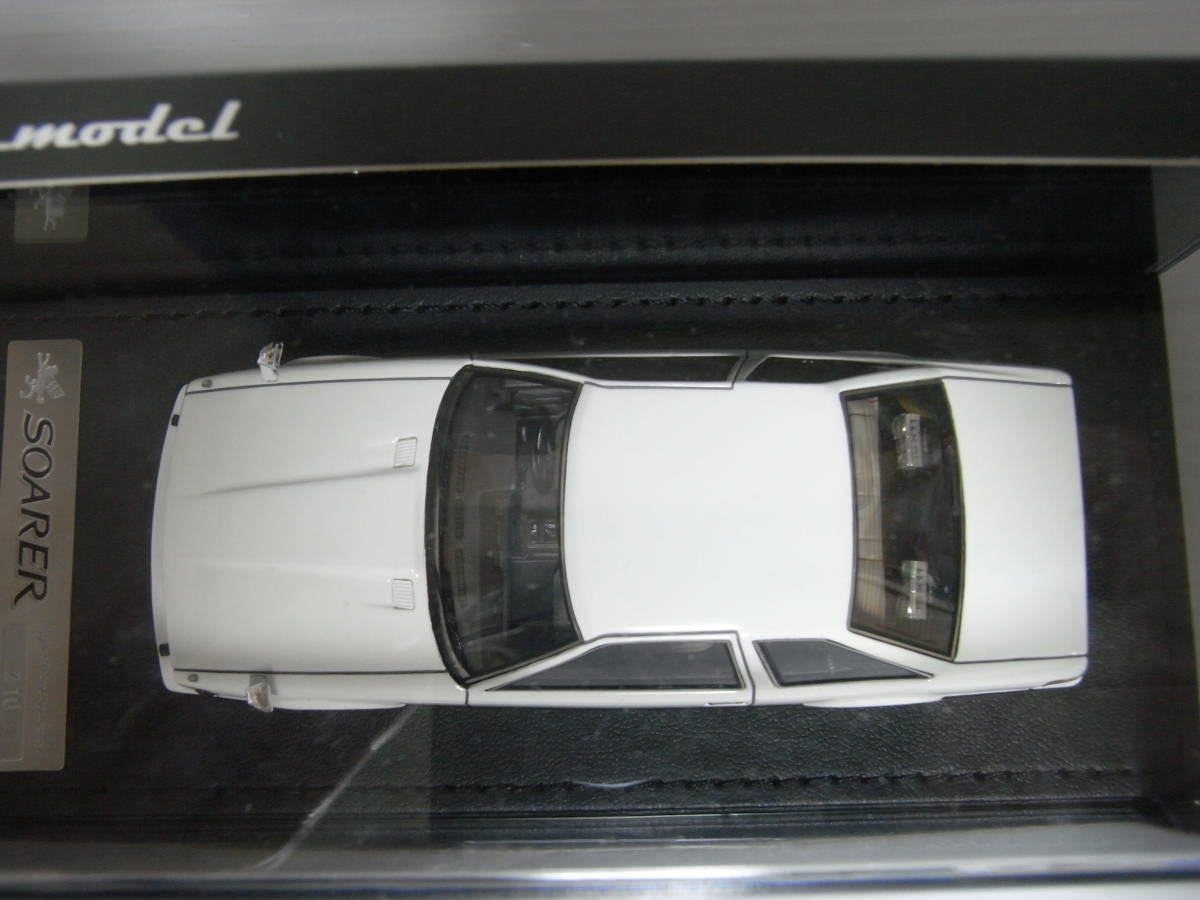 イグニッションモデル 1/43 Toyota Soarer 2800GT Z10 White トヨタ ソアラ ホワイト ハヤシストリート ホイール IG1391_画像3