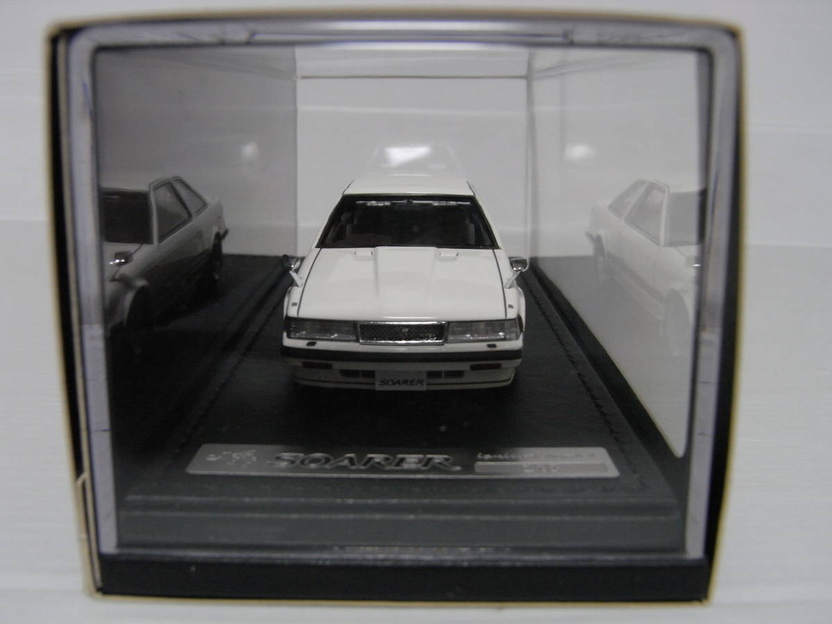 イグニッションモデル 1/43 Toyota Soarer 2800GT Z10 White トヨタ ソアラ ホワイト ハヤシストリート ホイール IG1391_画像4