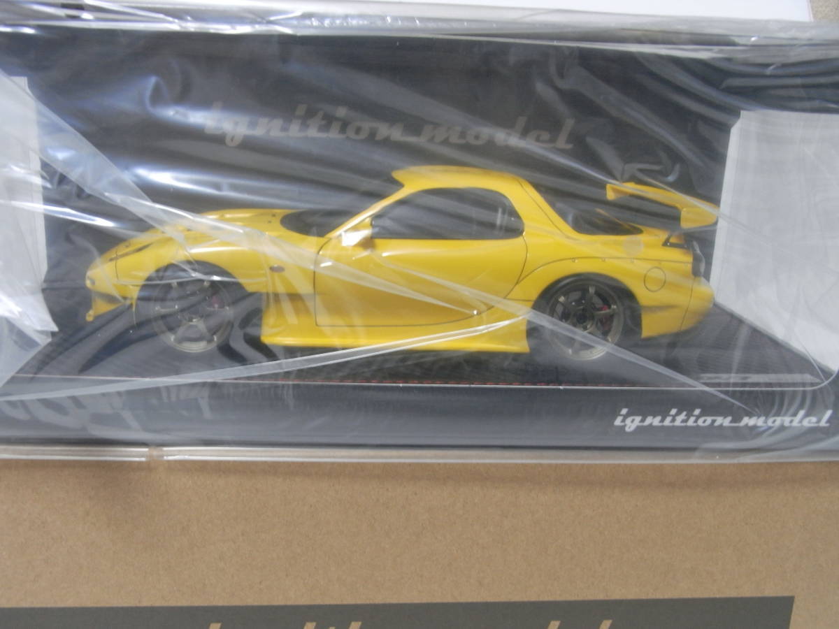 イグニッションモデル 1/18 Mazda RX-7 FD3S Yellow With Engine マツダ アンフィニ RE雨宮 イエロー IG2229