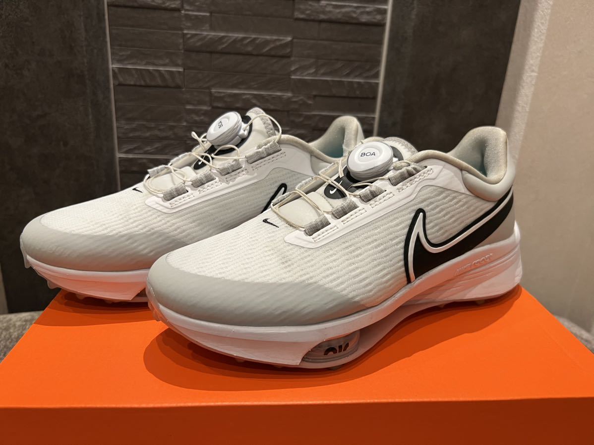 ☆美品☆ナイキ エア ズーム インフィニティ ツアー NIKE Air Zoom Infinity Tour Next％ Boa ホワイト/グレー/ターコイズ 日本正規品_画像1