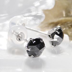 pt900 platinum black diamond Monde earrings AAA Class 0.70ct pia07pt