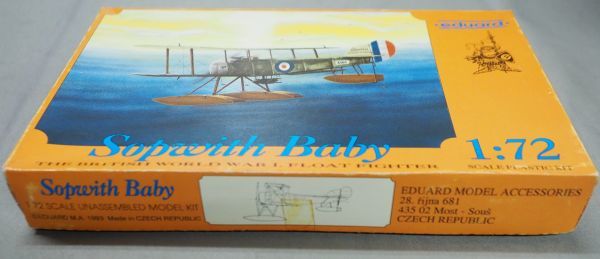 ★即決あり★eduard エデュアルド 1/72 Sopwith Baby ソッピース ベビー フランス フロート付 エッチングパーツ付 内袋未開封＊60サイズ_画像7