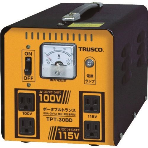 珍しい ＴＲＵＳＣＯ [TPT30BD] 降圧・昇圧兼用型 ３ｋＶＡ ３０Ａ