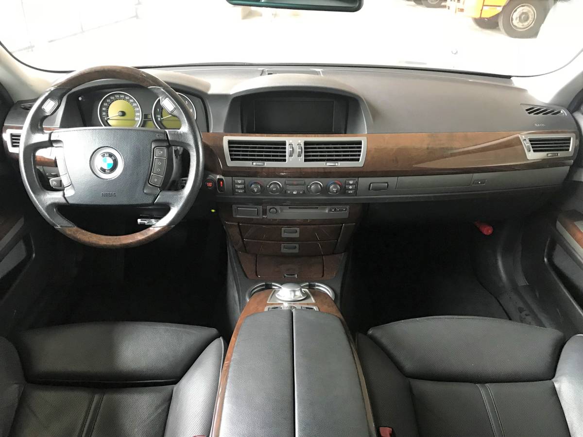 H16 BMW 745i left steering wheel black leather vehicle inspection "shaken" 31 year 5 to month power trunk 