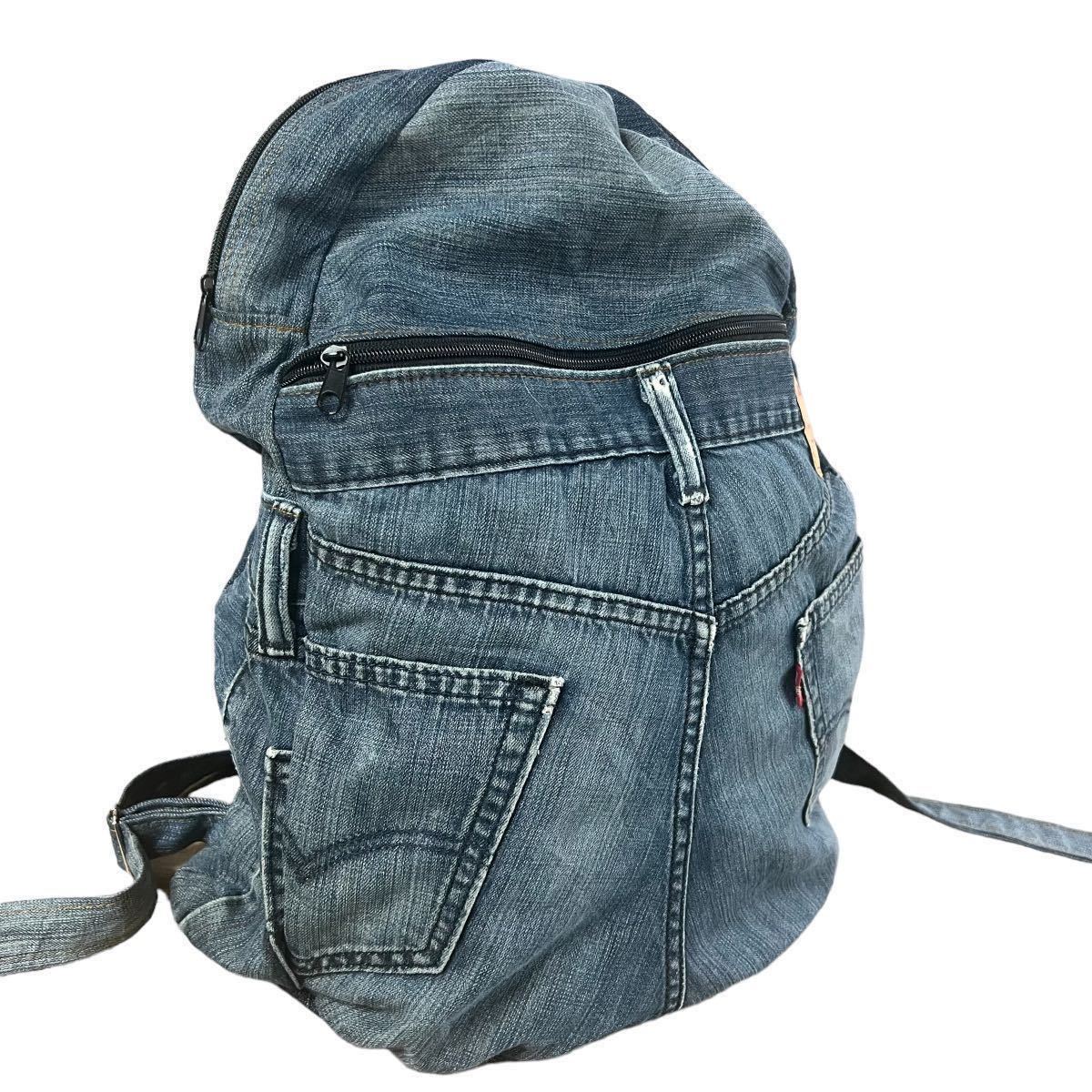 即決 levi's デニムリュックサック バックパック デニム カバン 即決 levi's デニムリュックサック バックパック デニム カバン
