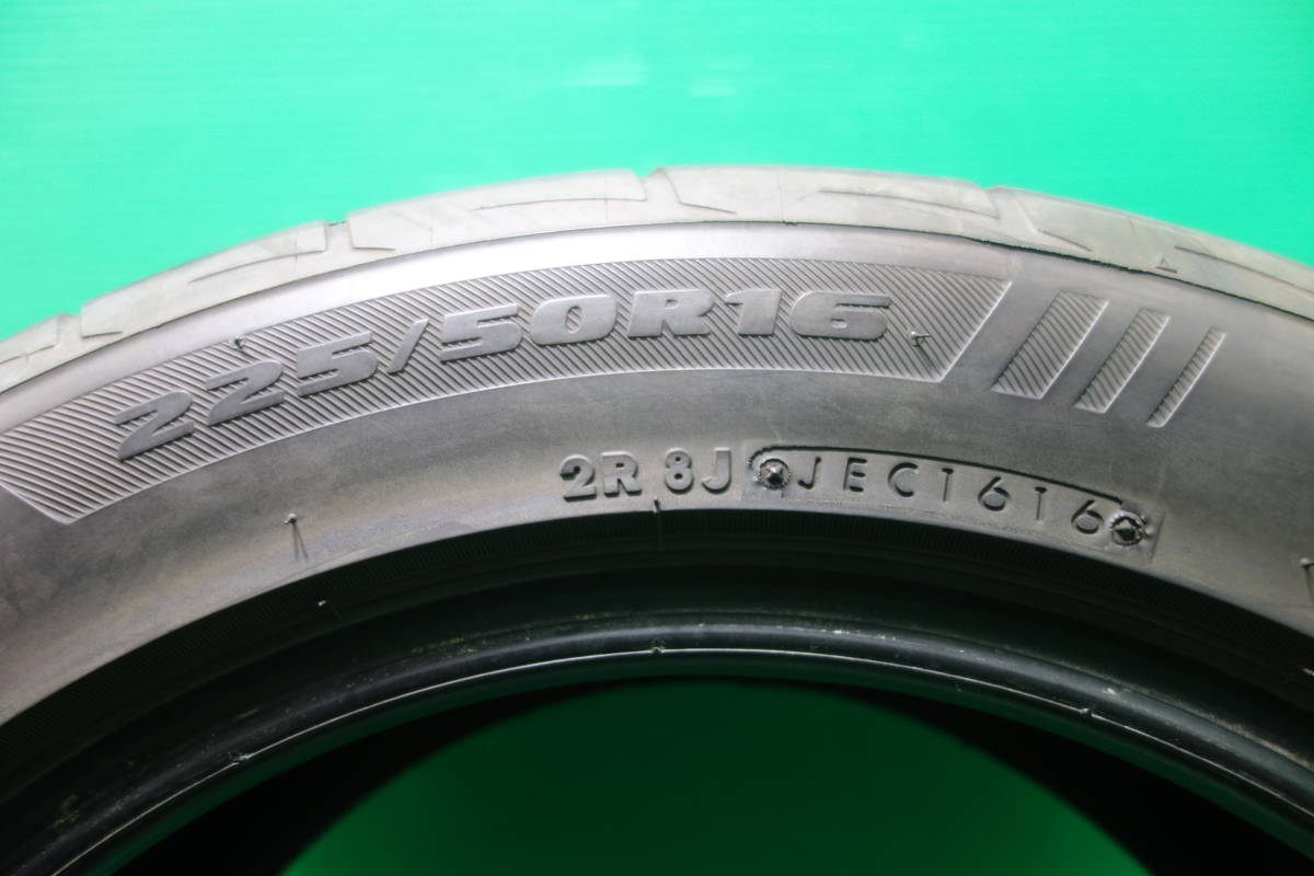 K1947-15 送料無料 205/55R16 225/50R16 サマータイヤ 夏 4本セット ブリヂストン POTENZA Adrenalin RE003 6分山 2015年 2016年製_画像7