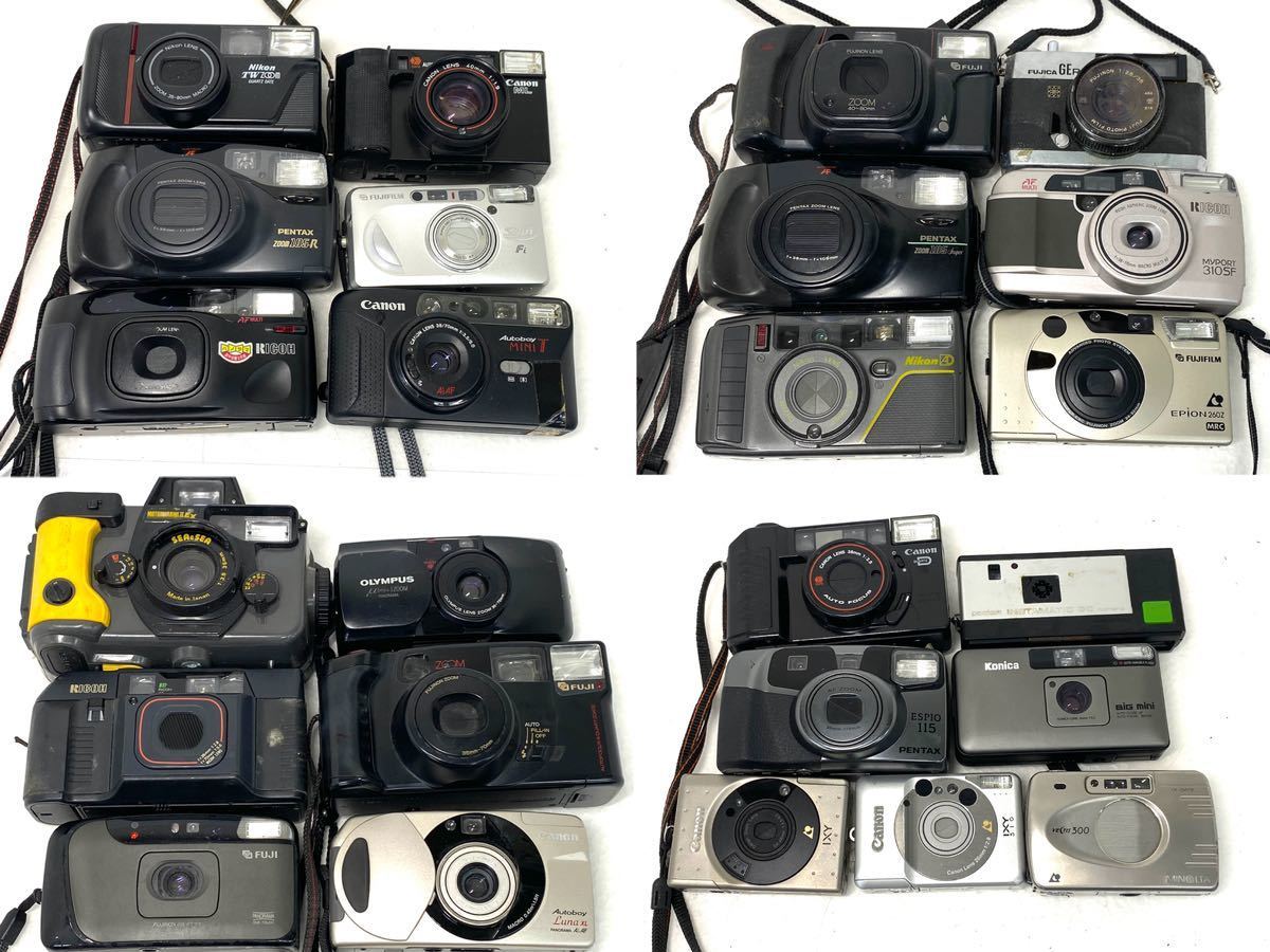 コンパクトフィルムカメラ 25台 まとめ　MINOLTA OLYMPUS Canon PENTAX RICOH FUJIFILM SEA&SEA_画像1