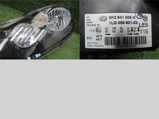 VW ゴルフ6 1KCAX 左ヘッドライト 5K2941005H 5K2941005H 送料【S1】_画像4