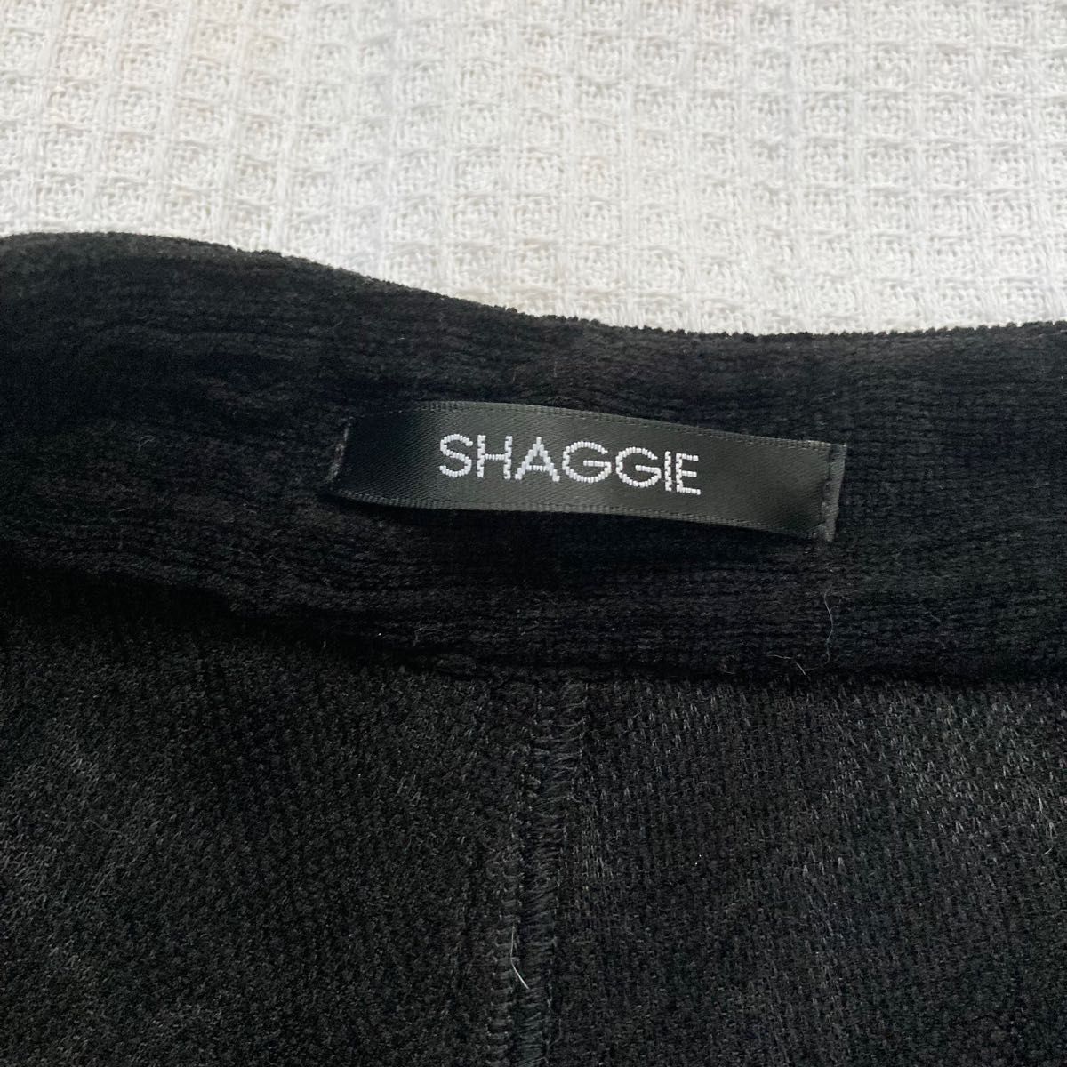 SHAGGIE モノグラムタイトハイウエストショートパンツ Mサイズ ブラック