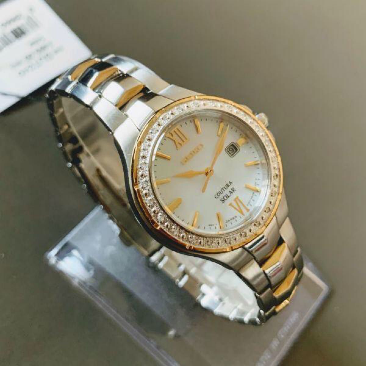 定価7.2万【新品即納】 SEIKO 上級コーチュラ★ダイヤ ソーラー セイコー COUTURA レディース腕時計 パール盤面
