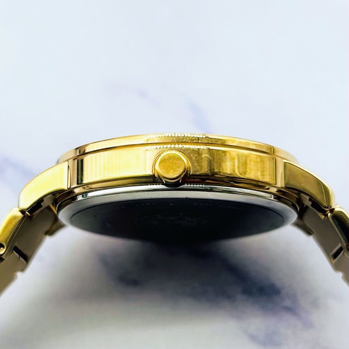 定価5.7万 ダイヤベゼル★シチズン/CITIZEN エコドライブ ソーラー 女性用腕時計 レディース ゴールド